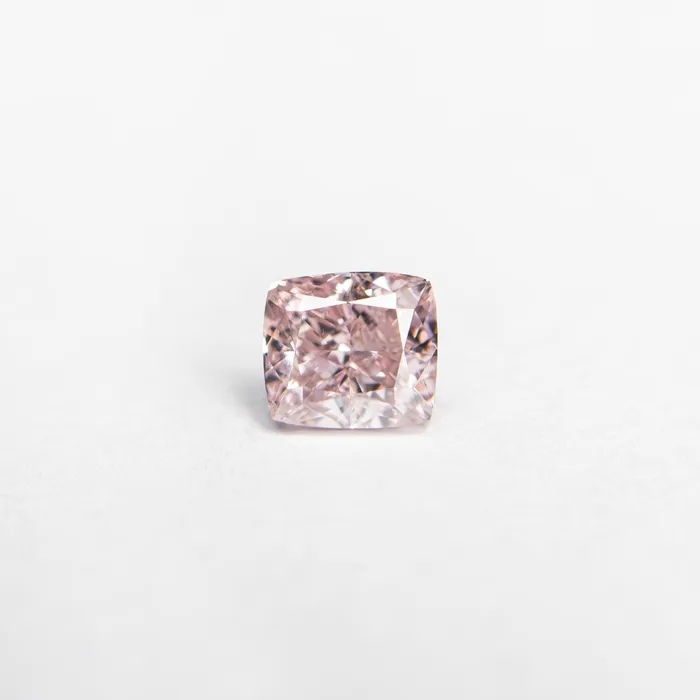 037ct 402x360x265mm GIA SI2 Fancy Pink Cushion Brilliant 2414101 Misfit Diamonds Earrings