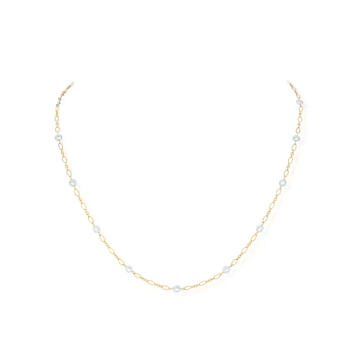 135 Carat Diamond Station Necklace Stephen Silver Fine Jewelry Necklaces
