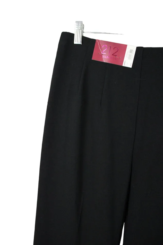 212 Collection NEW 212 Collection Stretch Black Trousers 6 Short Rings