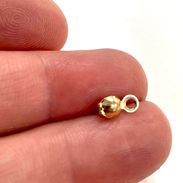 24K Gold Plated Single Loop Bead Tip Clamshells Fold Over Crimp Bead Knot Tip Cover Ends Knot Covers Peppy Beads Earrings 24K Gold Plated Single Loop Bead Tip Clamshells Fold Over Crimp Bead Knot Tip Cover Ends Knot Covers Peppy Beads Earrings