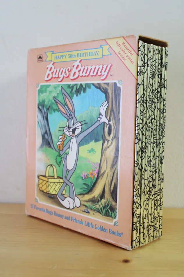 A Little Golden Book Bugs Bunny 10 Favorite Bugs Bunny Friends Book Set Jubilee Thrift Earrings