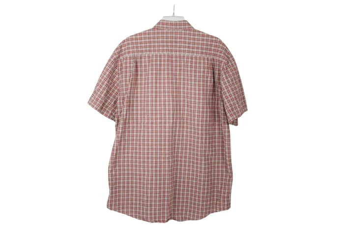 Aeropostale Vintage Aeropostale Red Plaid Short Sleeved Shirt M Earrings