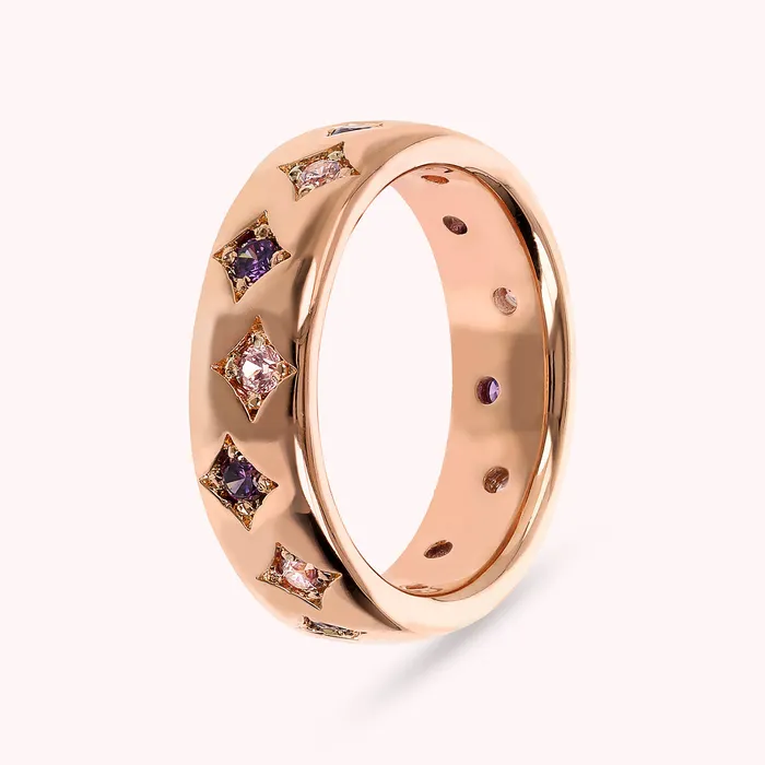 Anello Fedina toile con Punti Luce in Cubic Zirconia Bronzallure Earrings
