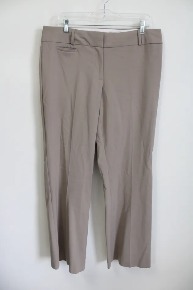 Ann Taylor LOFT Earrings LOFT Tan Julie Trouser Pant 12