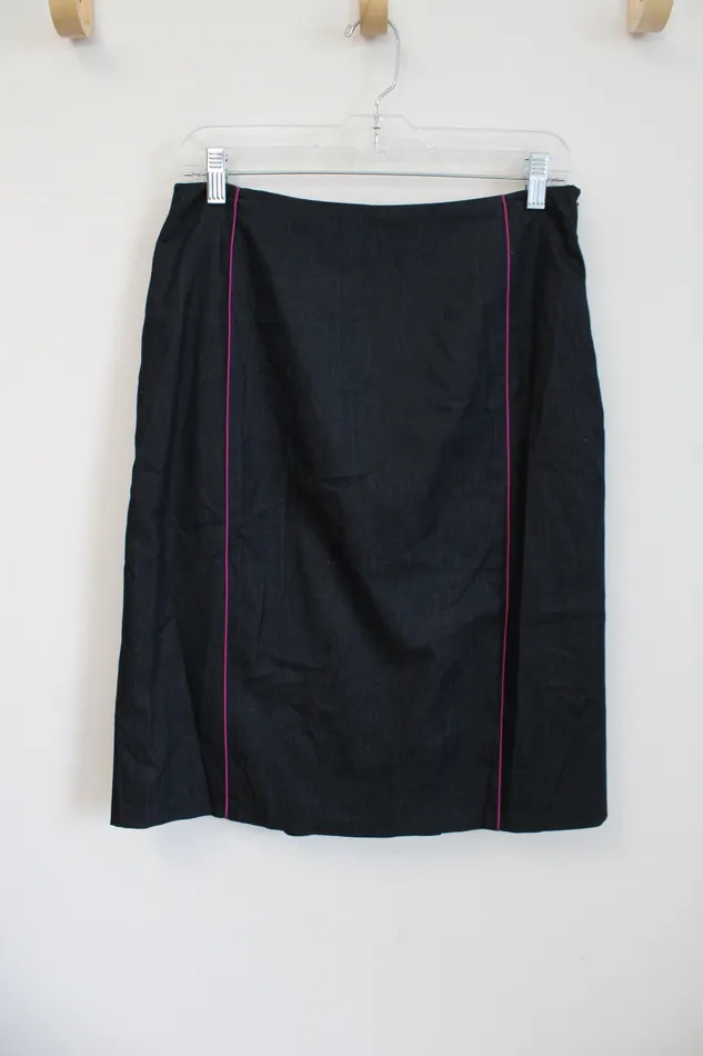 Apostrophe Earrings Apostrophe Denim Pink Pencil Skirt 10