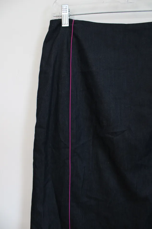 Apostrophe Earrings Apostrophe Denim Pink Pencil Skirt 10