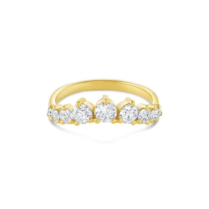 Arched Diamond Band Lab Grown Consider Bridal Rings