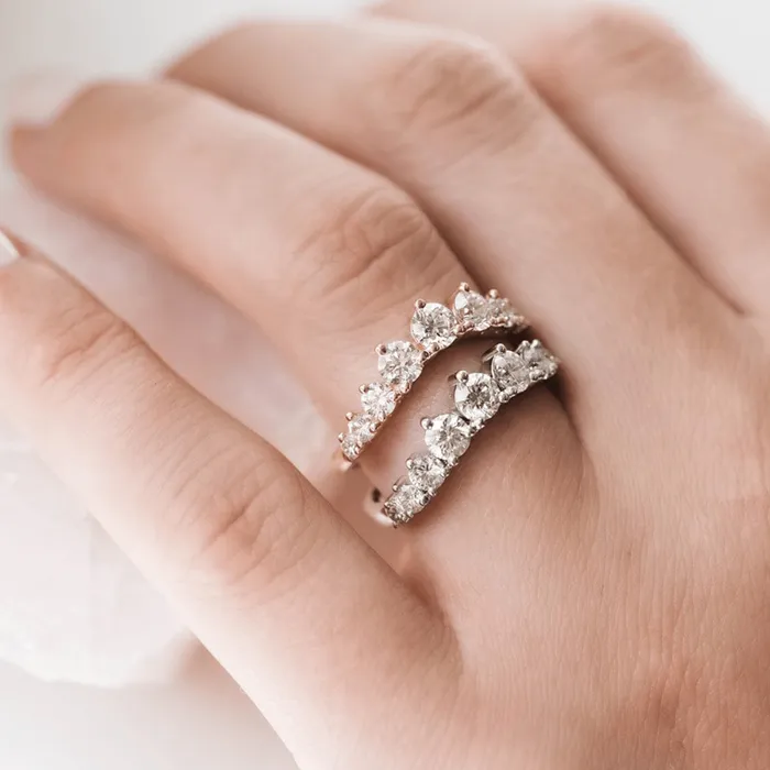Arched Diamond Band Lab Grown Consider Bridal Rings Arched Diamond Band Lab Grown Consider Bridal Rings