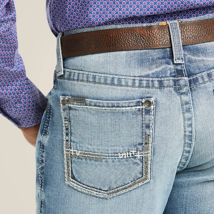 ARIAT MENS CLOTHING ARIAT MENS M2 RELAXED STIRLING STRETCH BOOT CUT JEAN SHASTA Rings