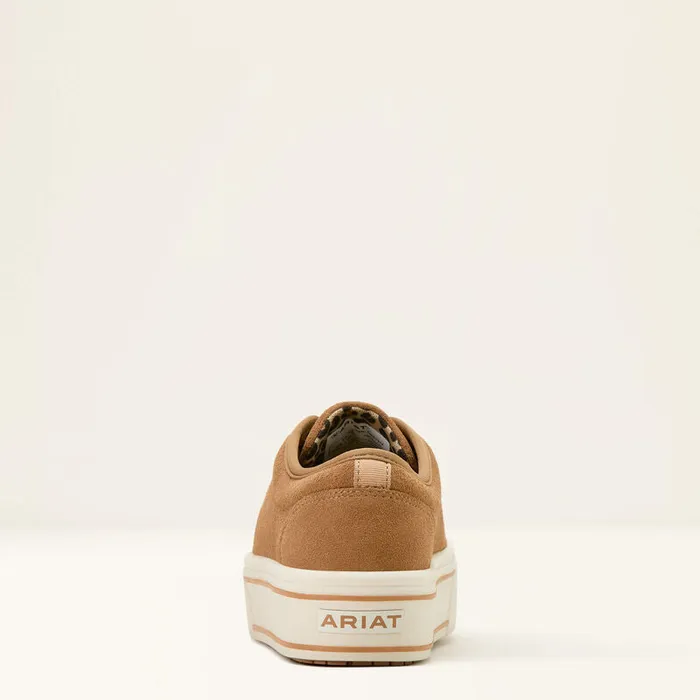 ARIAT WOMENS SKYLAR PLATFORM LACE SHORS TAN SUEDE Ariat Earrings