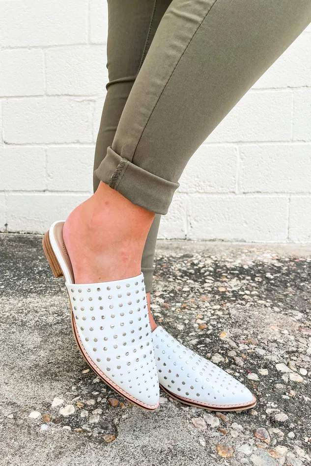 ARider Girl Earrings Lydia Studded Mules