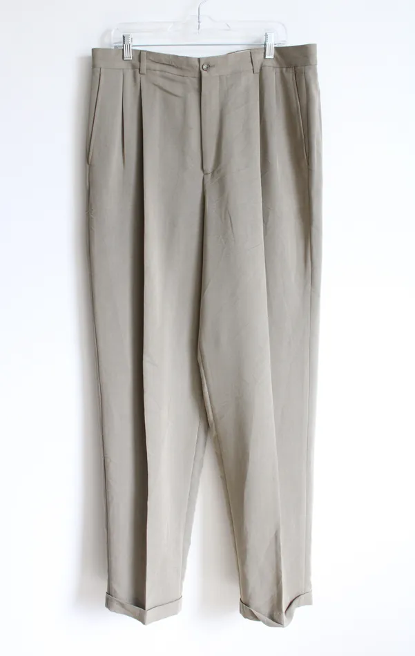 Axcess Earrings Axcess Tan Trouser Pant 36X34