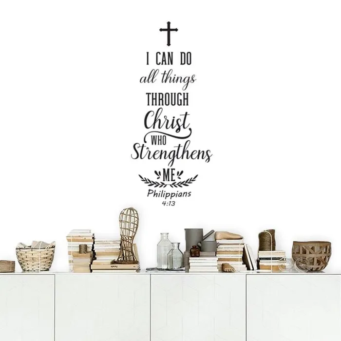 Bible Verse Wall Art br Philippians 413 Decal Lords Guidance Earrings