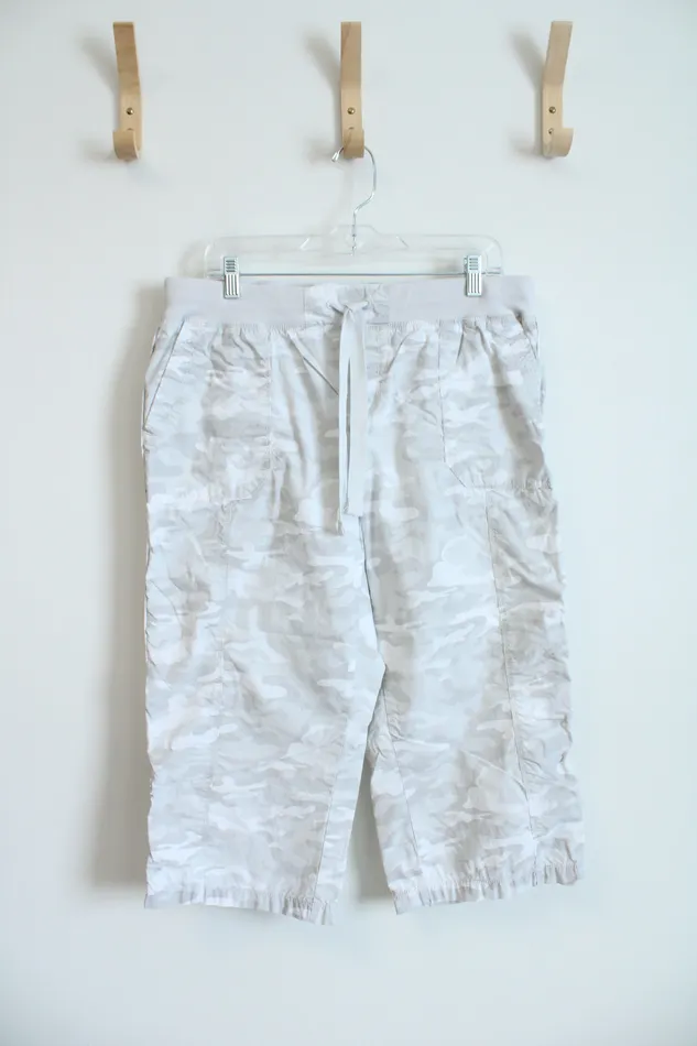 Calvin Klein Performance Gray White Camo Capri Pants L Calvin Klein Rings