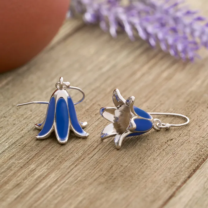 Chadds Ford Jewelry Bluebell Flower Earrings Earrings
