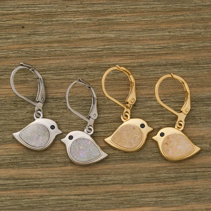 Chadds Ford Jewelry Earrings Drusy Birdie Gift Set