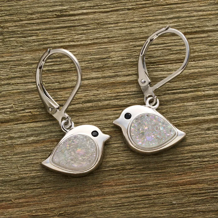 Chadds Ford Jewelry Earrings Drusy Birdie Gift Set