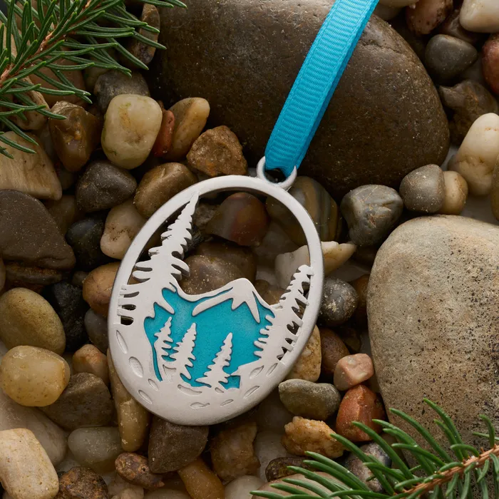 Chadds Ford Jewelry Rings Snowy Forest Mountain Ornament