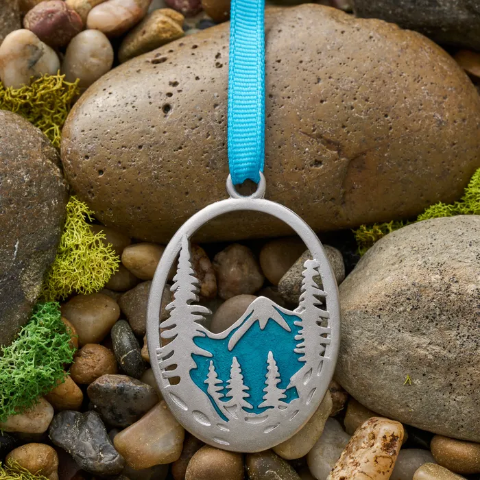Chadds Ford Jewelry Rings Snowy Forest Mountain Ornament