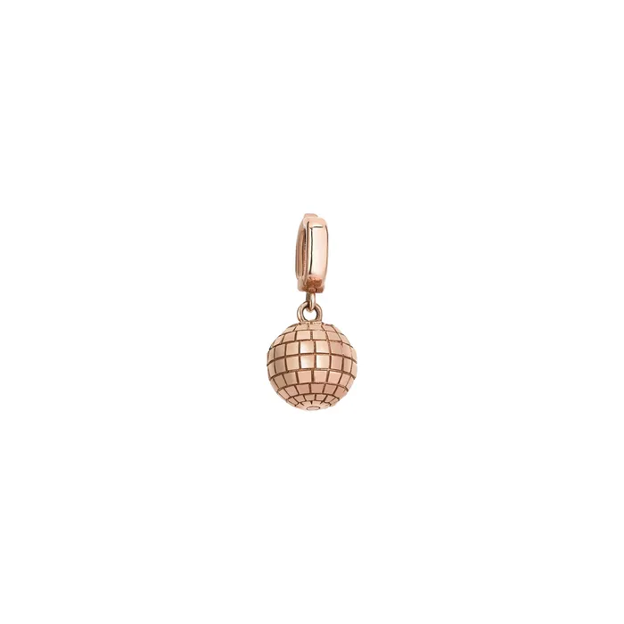 Charm Necklaces Kismet by Milka Mini Disco Ball Charm