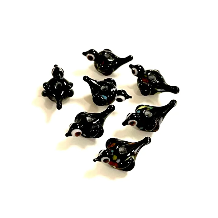 Charm Necklaces Peppy Beads Hand Made Murano Glass Bird Charm Charm Necklaces Peppy Beads Hand Made Murano Glass Bird Charm