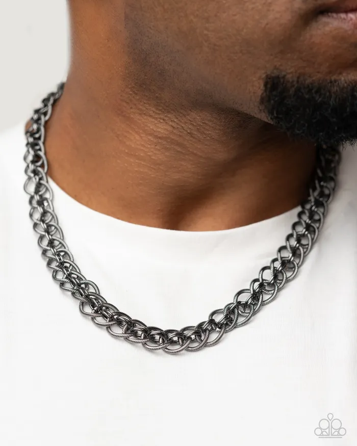 Coiled Conviction Black Paparazzi Accessories Rings