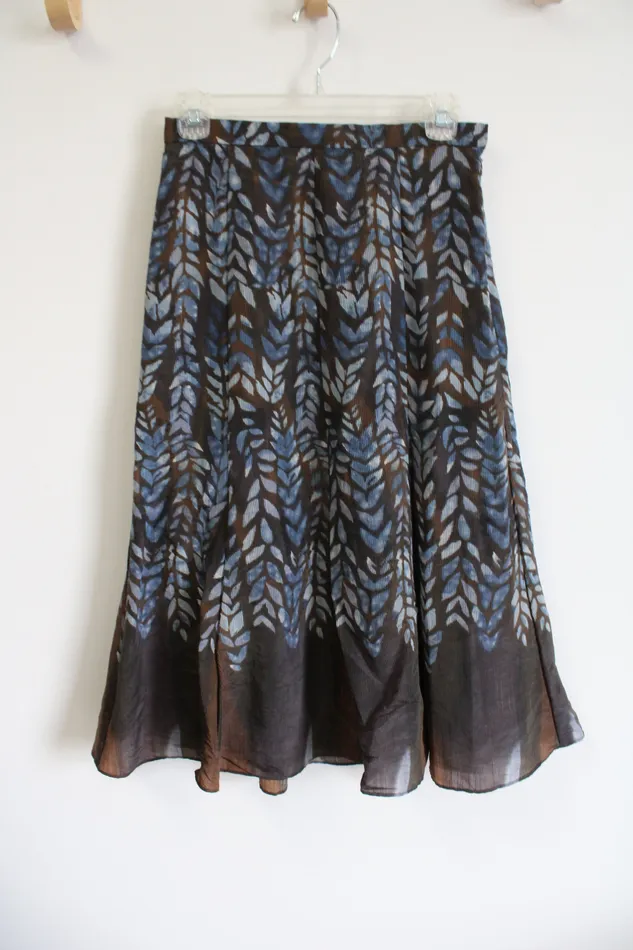 Coldwater Creek Rings Coldwater Creek Brown Blue Patterned Textured Flare Skirt XS Petite 4 Coldwater Creek Rings Coldwater Creek Brown Blue Patterned Textured Flare Skirt XS Petite 4