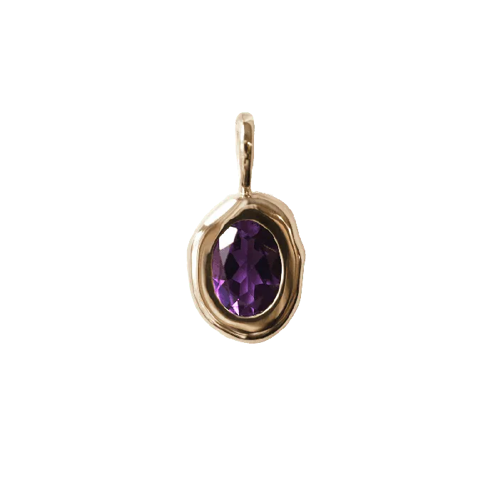 COMMON ERA Necklaces Molten Heirloom Pendant Amethyst