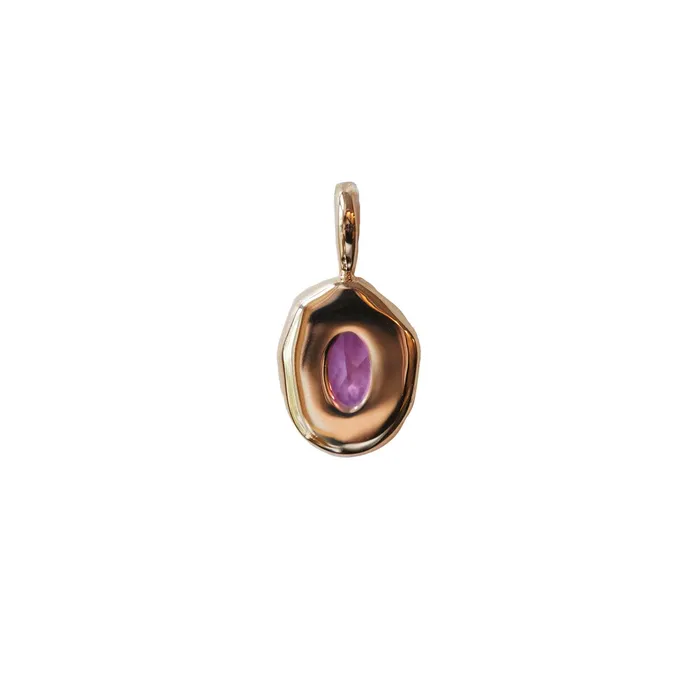 COMMON ERA Necklaces Molten Heirloom Pendant Amethyst