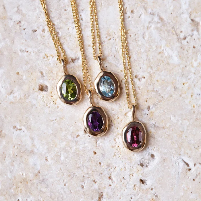 COMMON ERA Necklaces Molten Heirloom Pendant Amethyst