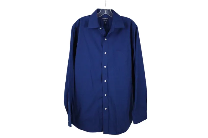 Croft Barrow Rings Croft Barrow Blue Easy Care Classic Fit Shirt 16 12 3435