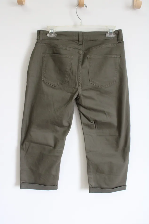 Croft Barrow Rings NEW Croft and Barrow Classic Stretch Green Capri 8