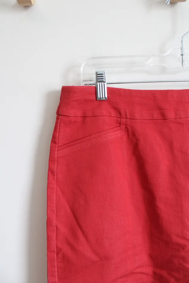Croft Barrow The Effortless Stretch Red Skort 10 Reg Croft Barrow Earrings