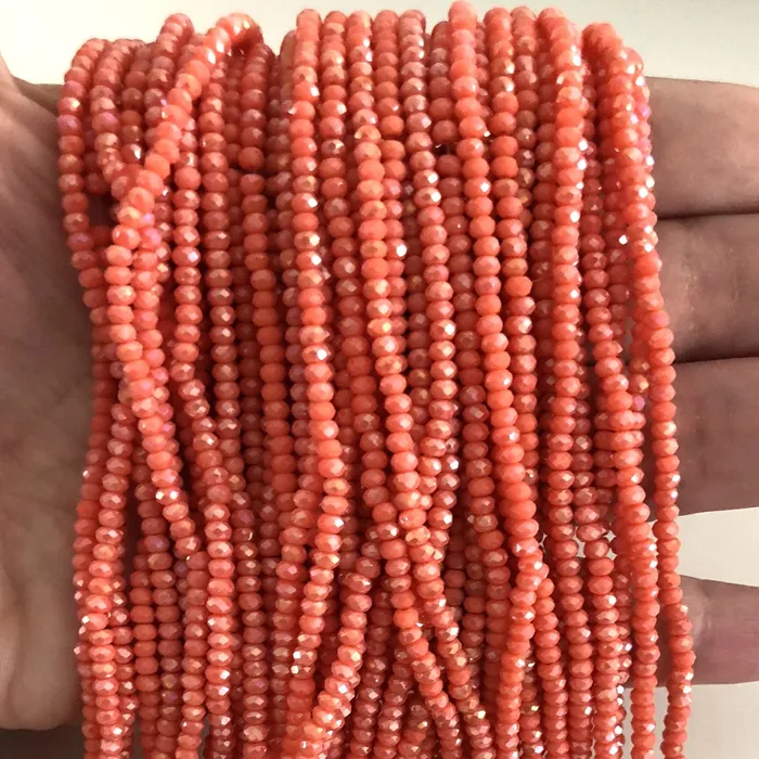 Crystal faceted rondelle 2mm Beads PBC2C32 Peppy Beads Earrings