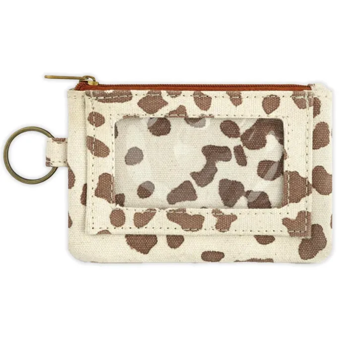 DEMDACO Earrings JOYN Cotton ID Holder Camel Spots