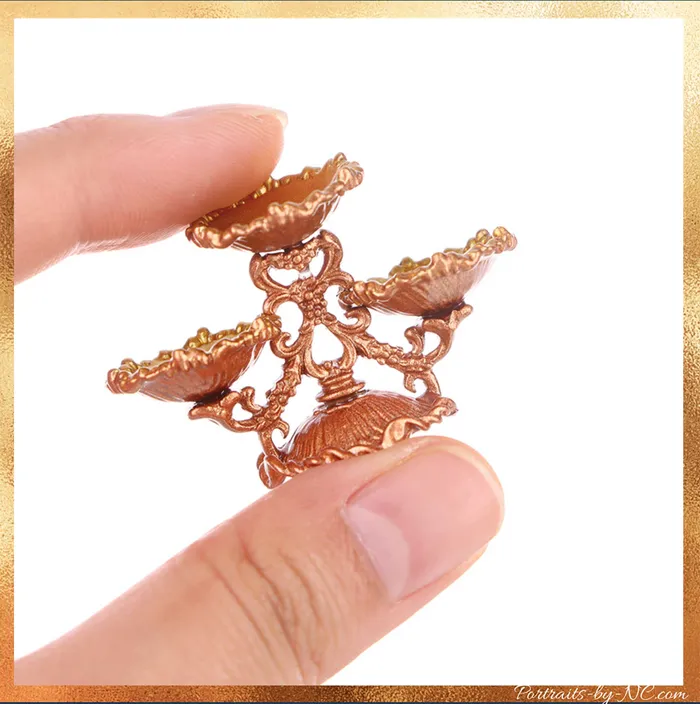 Dessert Fruit or Cake Stand Dollhouse 112 scale Accessory DSERS Earrings