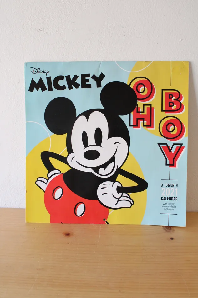 Disney Earrings Disney Mickey Oh Boy 16Month 2021 Calendar