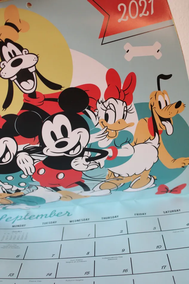 Disney Earrings Disney Mickey Oh Boy 16Month 2021 Calendar