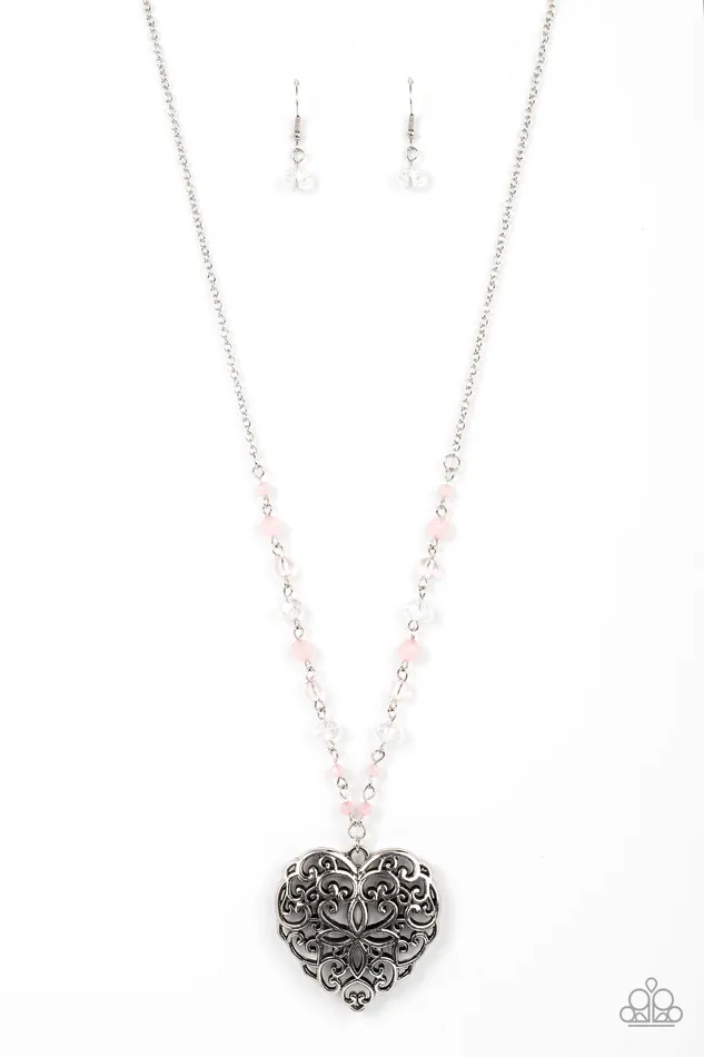 Doting Devotion Pink Paparazzi Accessories Earrings