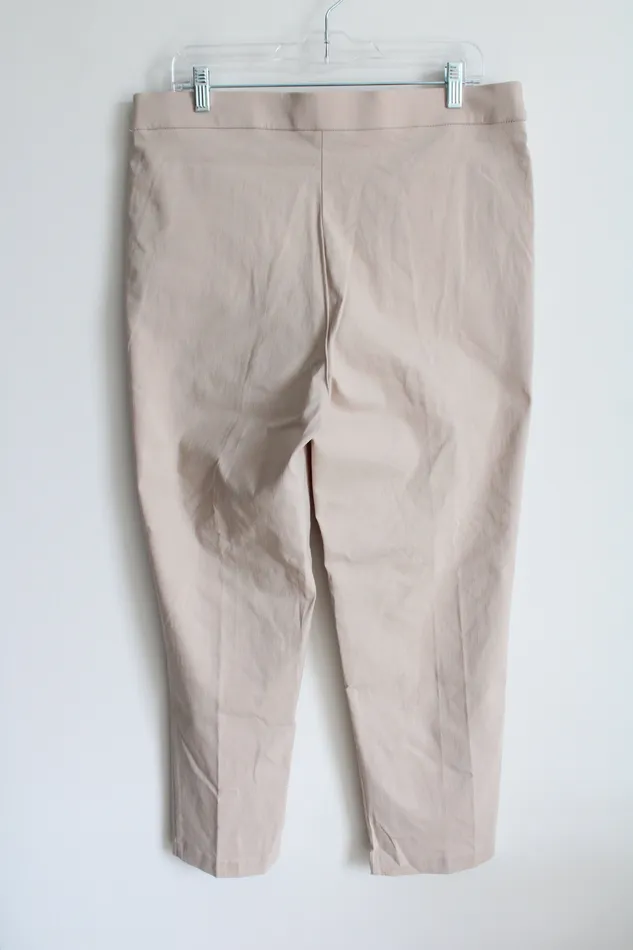 Earrings Alfred Dunner Alfred Dunner Tan Stretch Pant 14