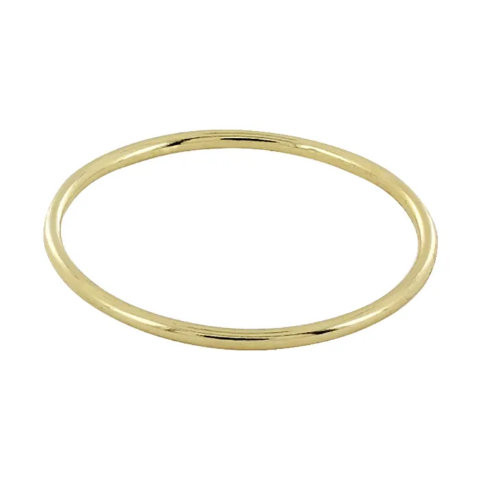 Earrings Anillo liso para mujer oro 10 kilates Gold Shield