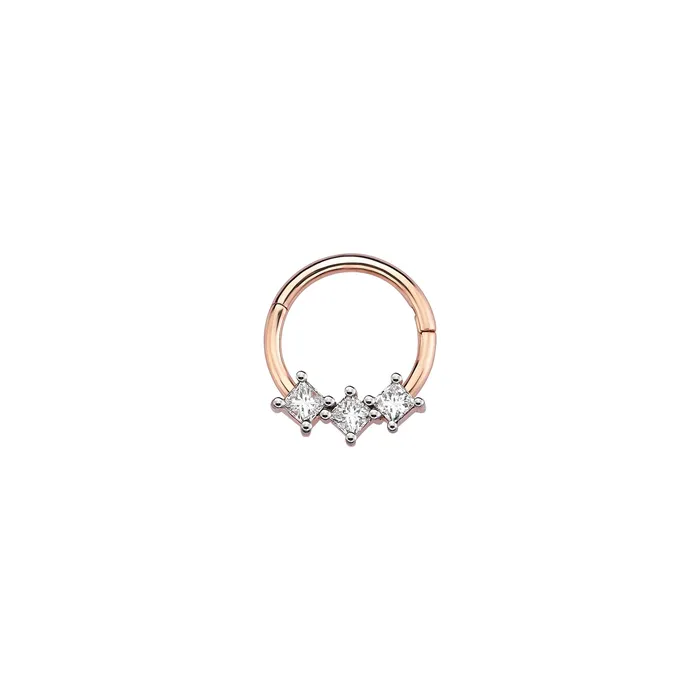 Earrings Brilliant Trio Hoop Piercing Kismet by Milka