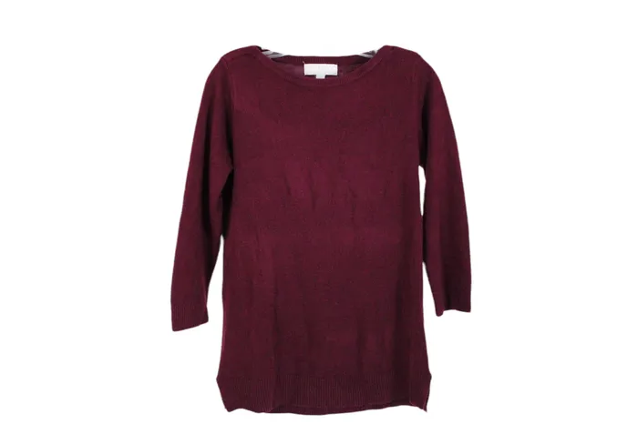 Earrings Carolyn Taylor Carolyn Taylor Maroon Soft Knit Sweater M