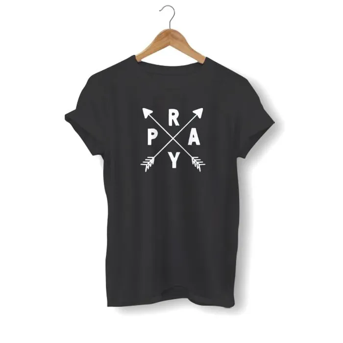 Earrings Christian TShirt br Pray Arrows Lords Guidance