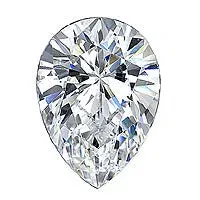 Earrings GemFind 222 Carat Pear Lab Grown Diamond