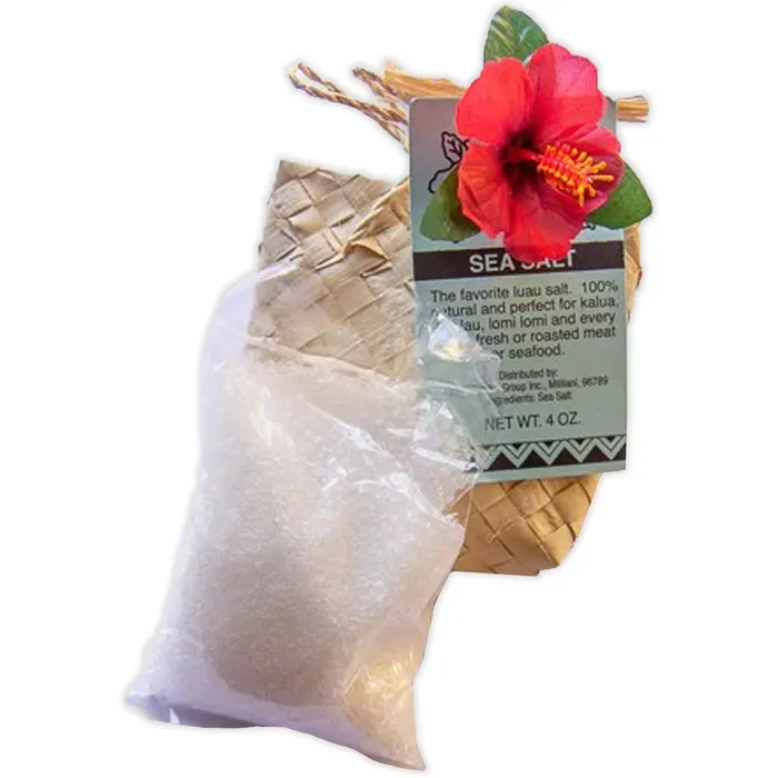 Earrings HawaiianStyle Sea Salt In Woven Bag 4 oz ISLANDERGRP