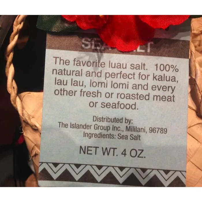 Earrings HawaiianStyle Sea Salt In Woven Bag 4 oz ISLANDERGRP