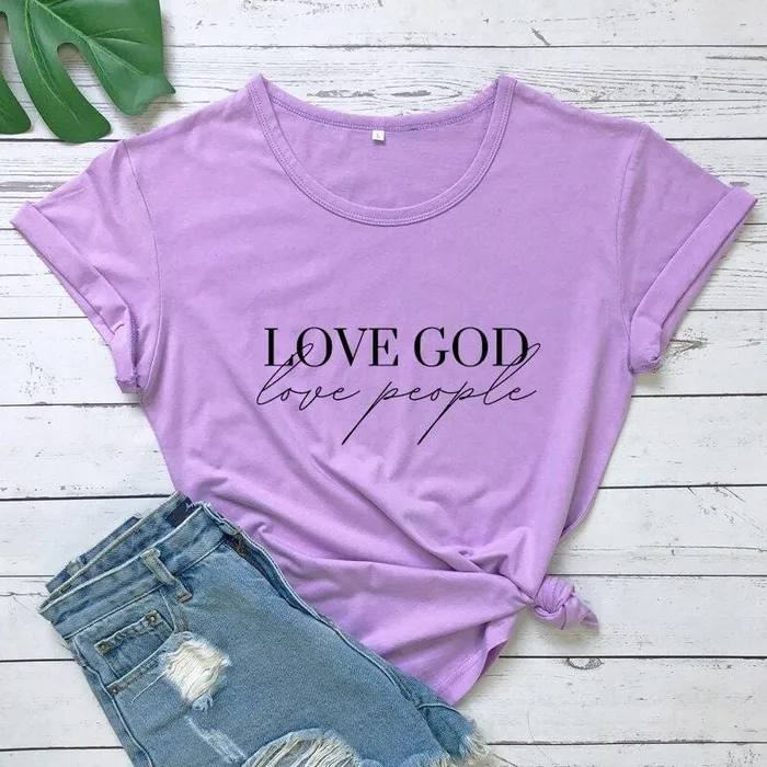 Earrings Lords Guidance Christian TShirt br Love God Love People