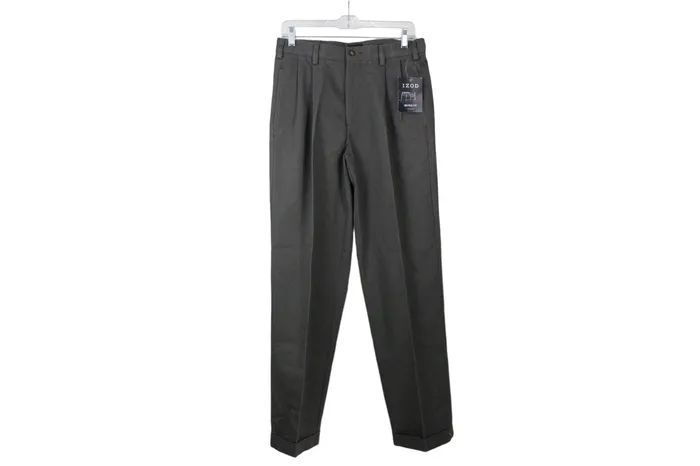 Earrings NEW Izod Gray American Chino Pants 30X32 Izod