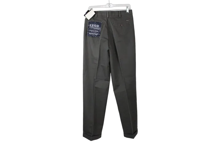 Earrings NEW Izod Gray American Chino Pants 30X32 Izod